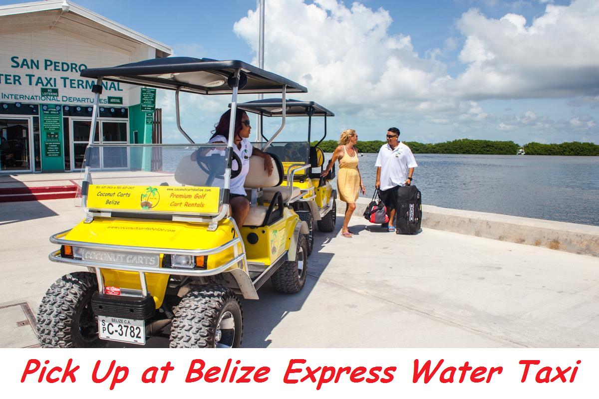 Pick Up at Belize Express Water Taxi - DOMESTIC From Belize City/Caye Caulker (6-Seater)