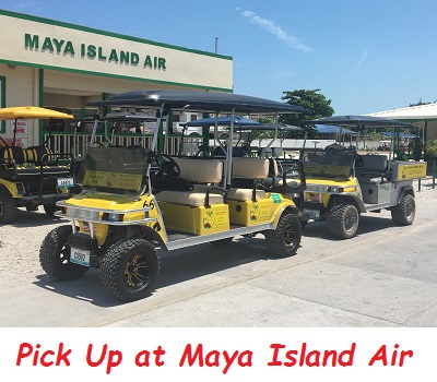 Pick Up at Maya Island Air (6-Seater)